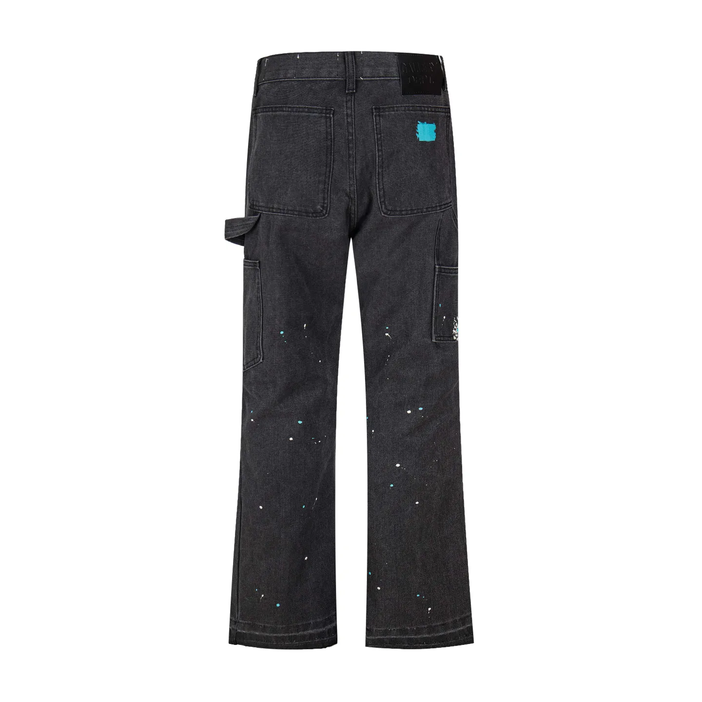 💰240 GALLERY DEPT spliced ​​ink-washed jeans, truly restoring the ultimate texture of Vintage, three-dimensional version, loose and comfortable, not picky about the figure, taller and slimmer, factory-made, original quality control, same style for men and women, can be matched with couples, versatile recommendation, must-have jeans for all seasons, fashionistas have been disappointed. From the quality selection of fabrics, the tailoring of details, and the matching of patterns, they are all impeccable! The upper body is so handsome when worn...it can be easily worn by men, women and children! The craftsmanship is made of heavy-duty washed pure cotton denim fabric. After washing, it is soft and thick. It is very stylish when worn on the body. Style number: 1800# Color: black Size: 28 30 32 34 36
